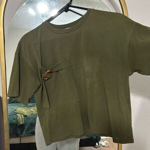Vintage green tee by ZARA